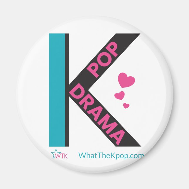 K-POP och K-Drama Speciell Dual K-design Magnet (Framsidan)