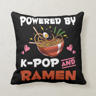 K-pop och Ramen beroende Kawaii Noodles Kpop Kudde
