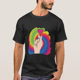 K Pop Oppa Koreansk Popmusik Finger He Saranghae K T Shirt