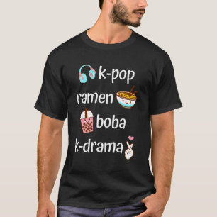K-Pop Ra Boba Bubble Tea K-Drama T Shirt