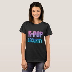 K-Pop Säkerhet K-pop Musik Konsert T Shirt
