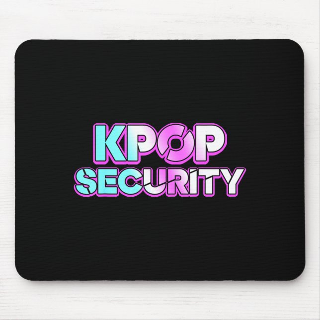 K-pop säkerhets mamma pappa barn rolig födelsedags musmatta (Framsidan)
