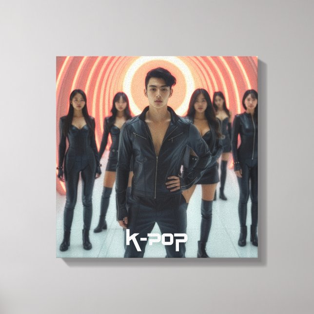 K-POP - SEOUL - ASIEN CANVASTRYCK (Framsida)