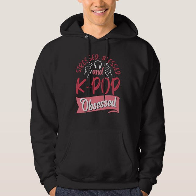 K pop Sydkoreansk Popular Music Kpop Quotes Fläkt Hoodie (Framsida)