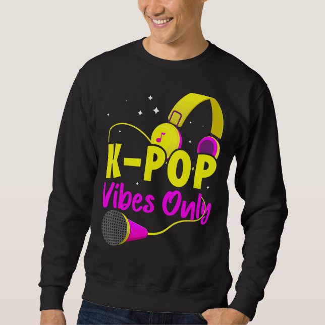 K Pop Vibes Endast asiatisk Lång Ärmad Tröja (Framsida)