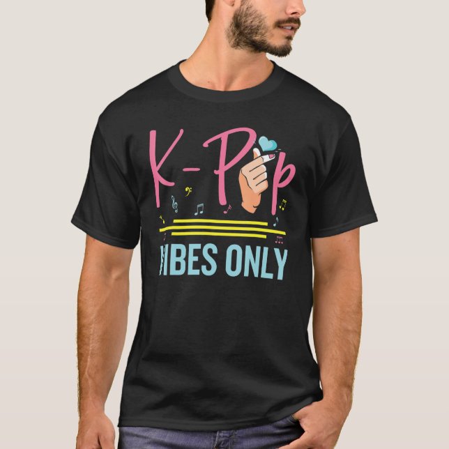 K-Pop Vibes  South Korean Pop Music  Kpop T Shirt (Framsida)