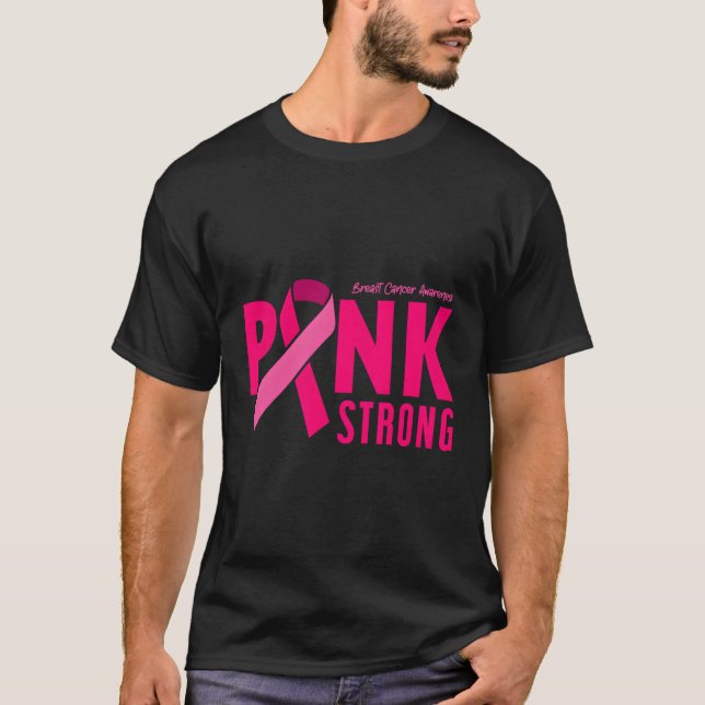 K Stark medvetenhet om bröstcancer T Shirt (Framsida)
