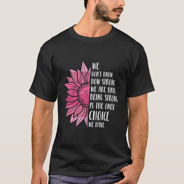 K Stark Warrior Breast Cancer Awareness T Shirt (Framsida)