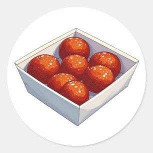 K-Stil Bullet Journaling Series 9 - Food Sticker Runt Klistermärke