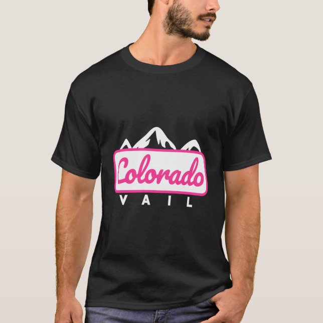 K Vail Co Colorado K Vail Locals T Shirt (Framsida)