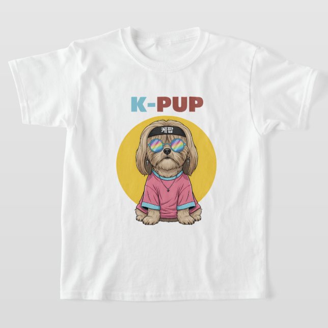 k valp hund t shirt (Laydown)