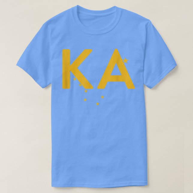 KA - Alaska Three Part Combo Design - Alaska Flagg T Shirt (Design framsida)