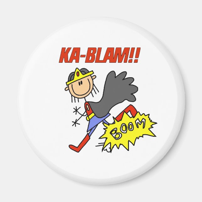 Ka Blam Flickhjälte Magnet (Framsidan)