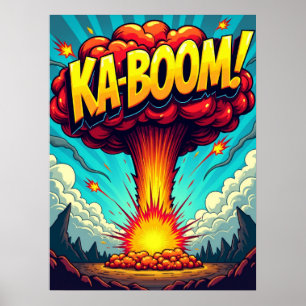 KA-BOOM! Poster av popup-konsbrytning