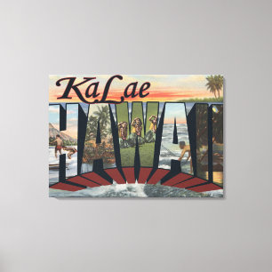Ka Lae, HawaiiLarge brev ScenesKa Lae, HI Canvastryck