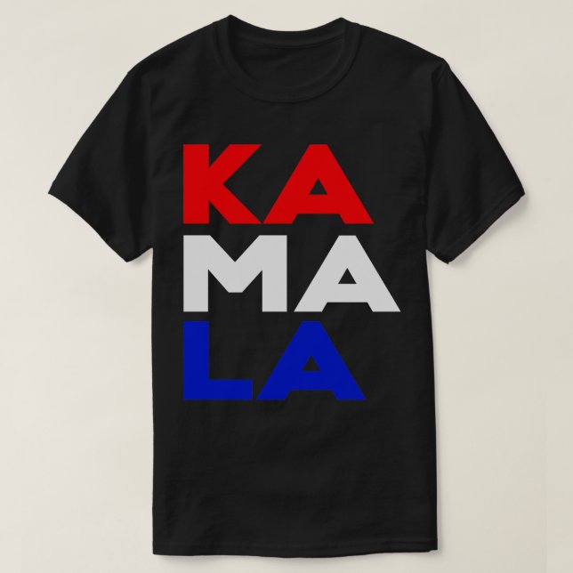 KA MORSA LA Kamala Rött vitt blått Lodrät TShirt T Shirt (Design framsida)