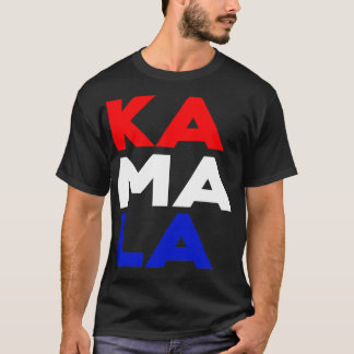 KA MORSA LA Kamala Rött vitt blått Lodrät TShirt T Shirt