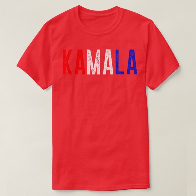 KA MORSA LA Kamala Rött vitt blått TShirt 2 T Shirt (Design framsida)