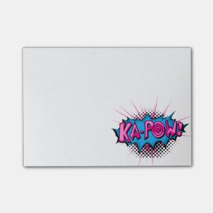Ka-Pow för popkonsttecknad! Post-it Block
