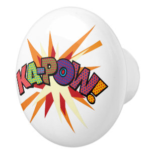 KA-POW Kul Retro Serietidning Popkonst Knopp