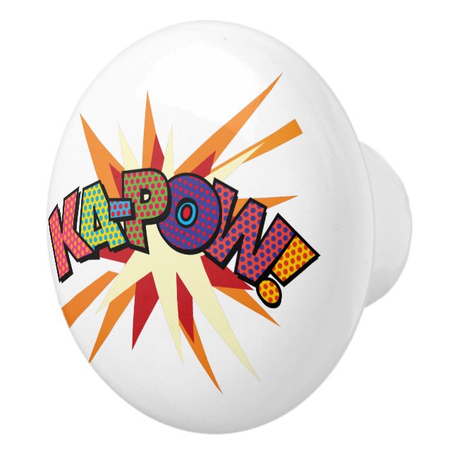 KA-POW Kul Retro Serietidning Popkonst Knopp (Höger)