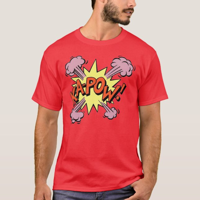 ka-pow-pop-konst tee shirt (Framsida)