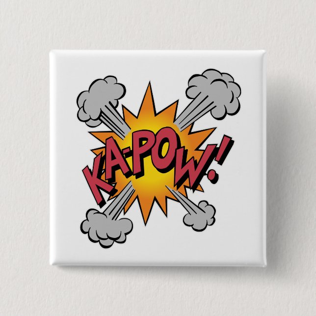 KA-POW! Serietidning Grafik Knapp (Framsida)