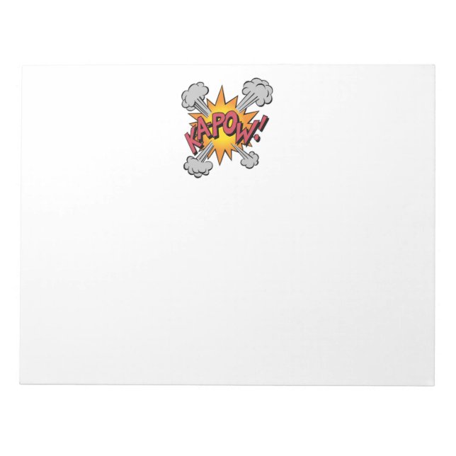 KA-POW! Tecknad Bok Graphic Anteckningsblock (Framsida)