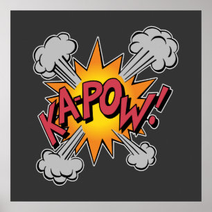 KA-POW! Tecknad Bok Graphic Poster