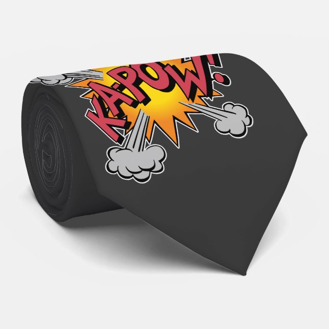 KA-POW! Tecknad serie grafisk Slips (Rullad)