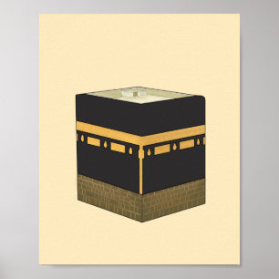 Kaaba - ا ل ك ع ب ة - Kaabah Hand plockade Poster