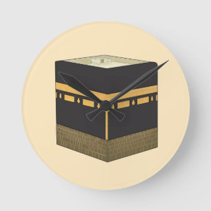 Kaaba - ا ل ك ع ب ة - Kaabah Hand plockade Rund Klocka