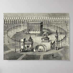 Kaaba, Mecca, 1800-talet Poster