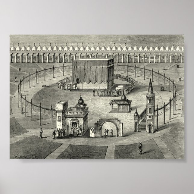 Kaaba, Mecca, 1800-talet Poster (Framsidan)