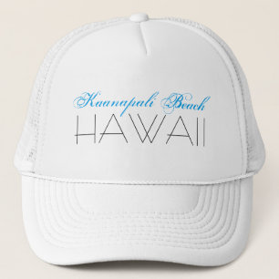 Kaanapali Beach, HAWAII Blue and Black Truckerkeps
