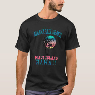Kaanapali Beach Maui Hawaii Beach Handflatan Träd  T Shirt