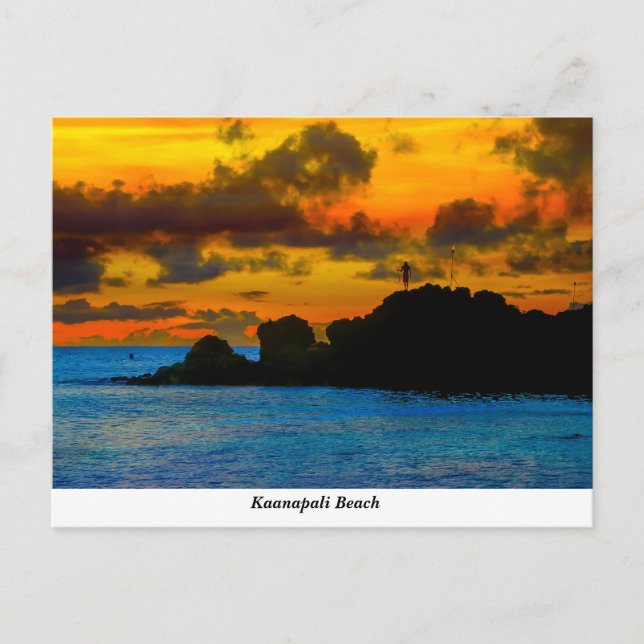 Kaanapali Beach-vykort Vykort (Framsida)