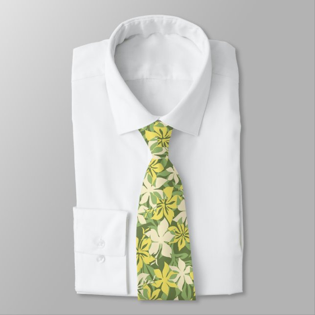 Kaanapali Camo Hawaiian, dubbelsidigt tryckt Slips (Bunden)