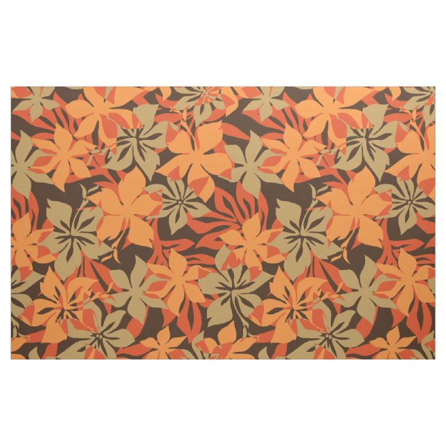 Kaanapali Camo Hawaiian Hibiscus Blommigt Tyg (Fat Quarter)
