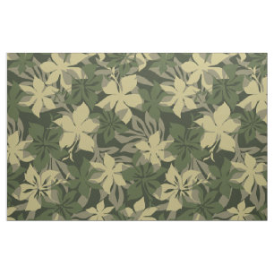 Kaanapali Camo Hawaiian Hibiscus Blommigt Tyg
