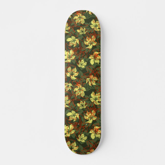 Kaanapali Camo Hawaiian Skateboard (Framsida)