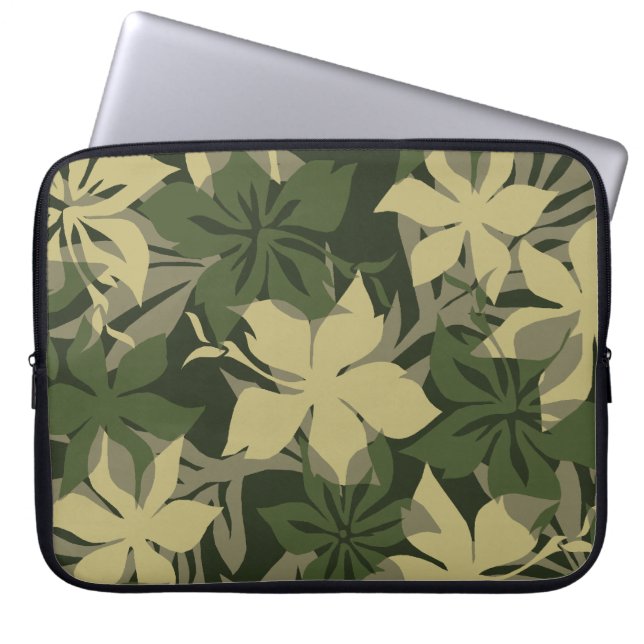 Kaanapali Collage Hawaiian Neoprene Wetdräe Laptop Sleeve (Framsidan)