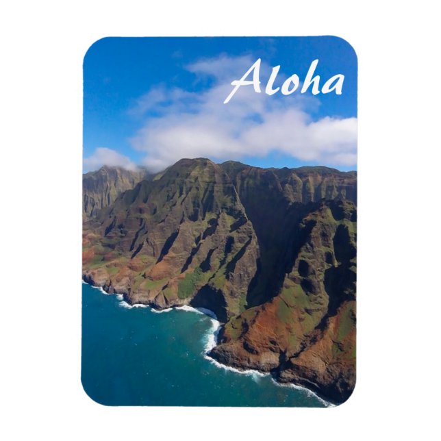 Ka'anapali Kusten Kauai Hawaii Magnet (Vertikal)