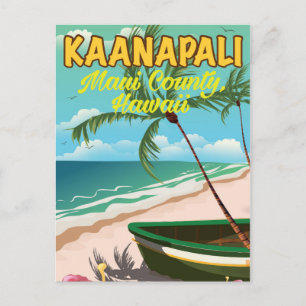 Kaanapali Maui County Hawaii-reseaffisch Vykort
