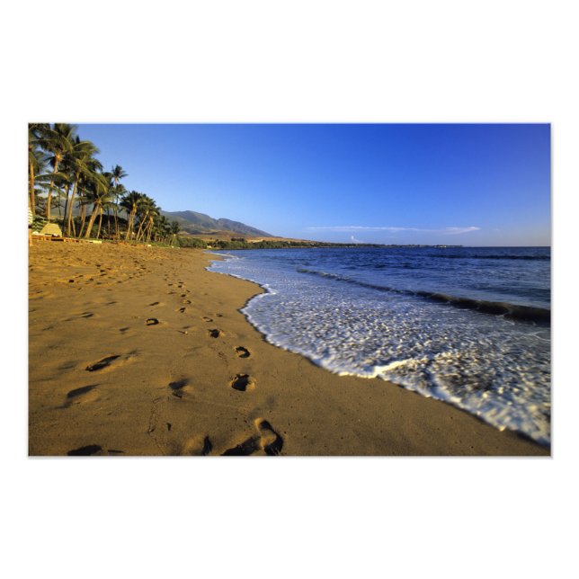 Kaanapali strand, Maui, Hawaii, USA Fototryck (Framsidan)
