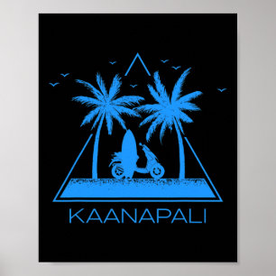 Kaanapali Tröja Kaanapali Strand Maui Hawaii Semes Poster