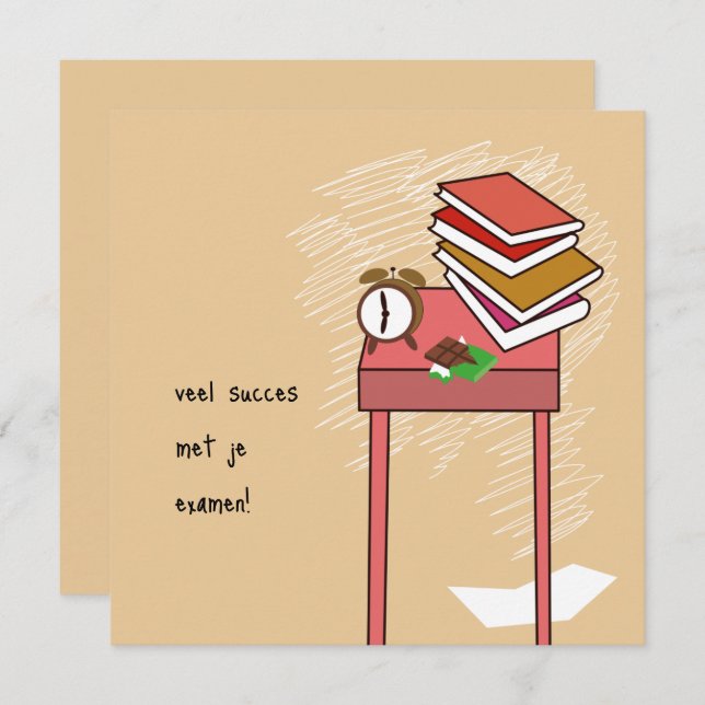 kaart examen kort (Fram/baksida)