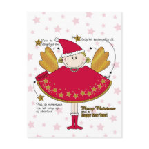 Kaart kerstengeltje knut selen DIY