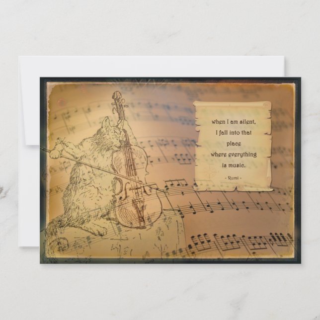 Kaart met gedicht Rumi (Framsida)