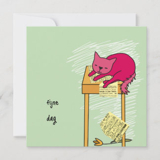 kaart verjaardag poes kort